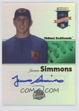 2008 TRISTAR PROjections - [Base] - Green Reflectives Autographs #311 - James Simmons /50