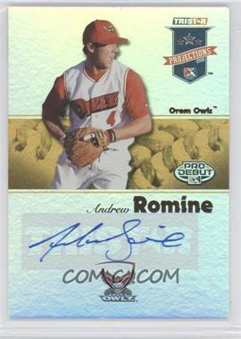 2008 TRISTAR PROjections - [Base] - Yellow Reflectives Autographs #307 - Andrew Romine /25