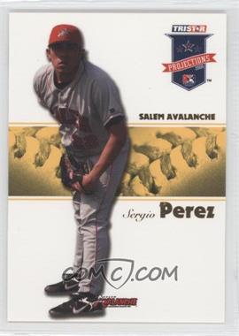 2008 TRISTAR PROjections - [Base] - Yellow #191 - Sergio Perez /25