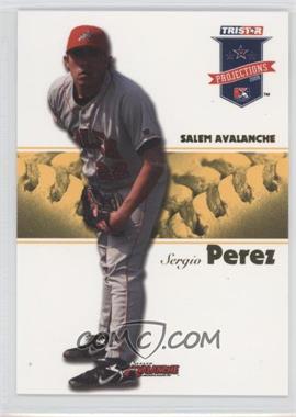 2008 TRISTAR PROjections - [Base] - Yellow #191 - Sergio Perez /25