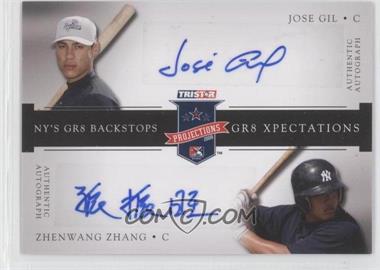 2008 TRISTAR PROjections - GR8 Xpectations Autographs Dual - Black 1 #_JGZZ - Jose Gil, Zhenwang Zhang /1