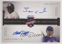 Jose Ceda, Josh Vitters [EX to NM] #/25