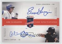 Evan Longoria, Chris Carter #/25