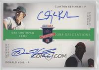 Clayton Kershaw, Donald Veal [Noted] #/50