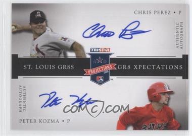 2008 TRISTAR PROjections - GR8 Xpectations Autographs Dual #_CPPK - Chris Perez, Peter Kozma /50