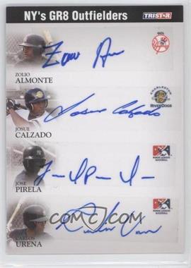 2008 TRISTAR PROjections - GR8 Xpectations Autographs Quadruple - Black 25 #ACPU - Jose Pirela, Carlos Urena, Zoilo Almonte, Josue Calzado /25