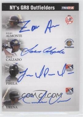 2008 TRISTAR PROjections - GR8 Xpectations Autographs Quadruple - Black 50 #ACPU - Carlos Urena, Zoilo Almonte, Josue Calzado, Jose Pirela /50