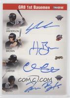 Lars Anderson, Aaron Bates, Jordan Brown, Chris Carter #/5