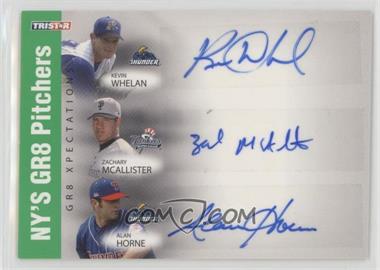 2008 TRISTAR PROjections - GR8 Xpectations Autographs Triple - Green #WMH - Kevin Whelan, Zach McAllister, Alan Horne /50