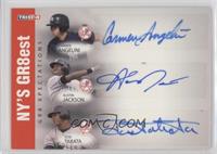 Carmen Angelini, Austin Jackson, Jose Tabata #/25