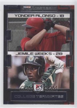 2008 TRISTAR Prospects Plus - [Base] #123 - College Teammates - Yonder Alonso, Jemile Weeks