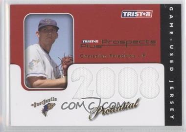 2008 TRISTAR Prospects Plus - PROtential Game Used - Gold #P-CF - Christian Friedrich /25