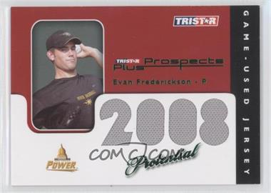 2008 TRISTAR Prospects Plus - PROtential Game Used - Green #P-EF - Evan Frederickson /50