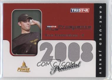 2008 TRISTAR Prospects Plus - PROtential Game Used #P-EF - Evan Frederickson /199