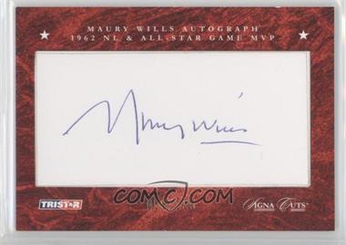 2008 TRISTAR Signa Cuts Cut Autographs - Hidden Treasures - Red #_MAWI - Maury Wills /135