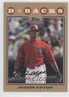 2008 Topps - [Base] - Gold Border #130 - Justin Upton /2008