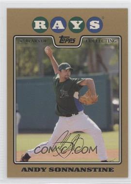 2008 Topps - [Base] - Gold Border #166 - Andy Sonnanstine /2008