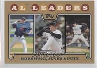 League Leaders - Joe Borowski, Bobby Jenks, J.J. Putz #/2,008