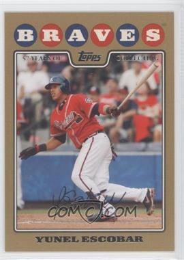 2008 Topps - [Base] - Gold Border #185 - Yunel Escobar /2008