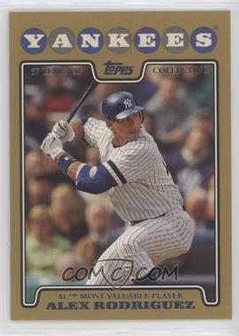 2008 Topps - [Base] - Gold Border #256 - Alex Rodriguez /2008