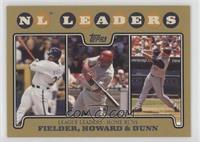 League Leaders - Prince Fielder, Ryan Howard, Adam Dunn #/2,008