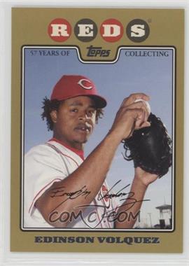 2008 Topps - [Base] - Gold Border #408 - Edinson Volquez /2008