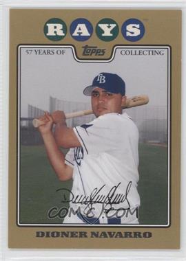 2008 Topps - [Base] - Gold Border #418 - Dioner Navarro /2008