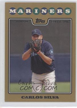 2008 Topps - [Base] - Gold Border #433 - Carlos Silva /2008