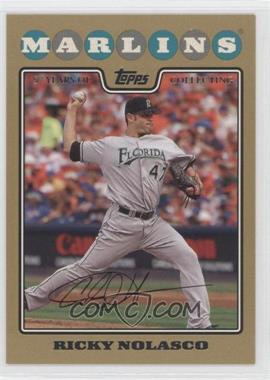 2008 Topps - [Base] - Gold Border #578 - Ricky Nolasco /2008