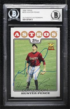 2008 Topps - [Base] #225 - Hunter Pence [BAS BGS Authentic]