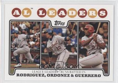 2008 Topps - [Base] #24 - League Leaders - Alex Rodriguez, Magglio Ordonez, Vladimir Guerrero