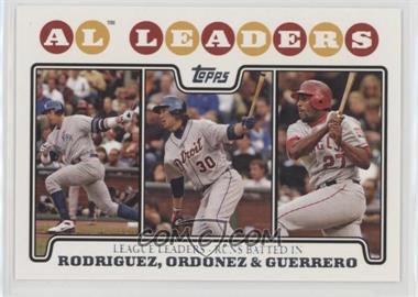 2008 Topps - [Base] #24 - League Leaders - Alex Rodriguez, Magglio Ordonez, Vladimir Guerrero