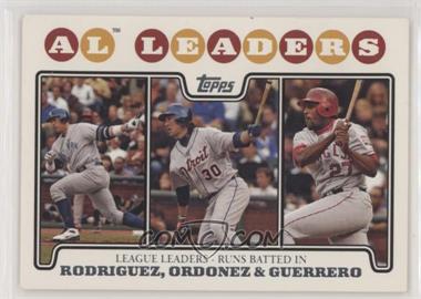 2008 Topps - [Base] #24 - League Leaders - Alex Rodriguez, Magglio Ordonez, Vladimir Guerrero