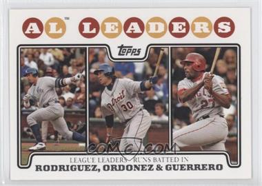 2008 Topps - [Base] #24 - League Leaders - Alex Rodriguez, Magglio Ordonez, Vladimir Guerrero