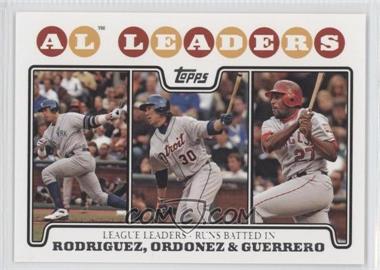 2008 Topps - [Base] #24 - League Leaders - Alex Rodriguez, Magglio Ordonez, Vladimir Guerrero