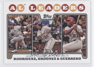 2008 Topps - [Base] #24 - League Leaders - Alex Rodriguez, Magglio Ordonez, Vladimir Guerrero