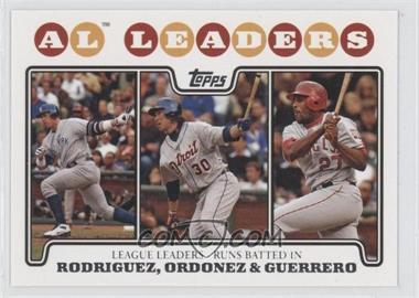 2008 Topps - [Base] #24 - League Leaders - Alex Rodriguez, Magglio Ordonez, Vladimir Guerrero