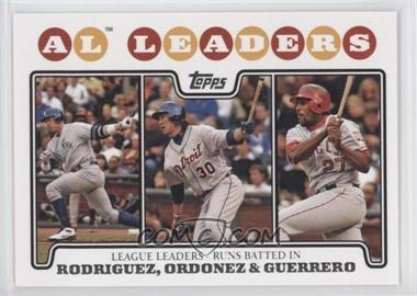 2008 Topps - [Base] #24 - League Leaders - Alex Rodriguez, Magglio Ordonez, Vladimir Guerrero