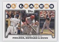 League Leaders - Prince Fielder, Ryan Howard, Adam Dunn