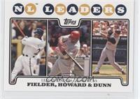 League Leaders - Prince Fielder, Ryan Howard, Adam Dunn