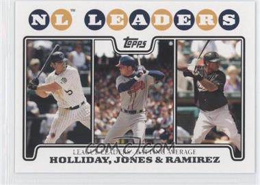 2008 Topps - [Base] #326 - League Leaders - Matt Holliday, Chipper Jones, Hanley Ramirez