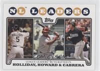 League Leaders - Matt Holliday, Ryan Howard, Miguel Cabrera