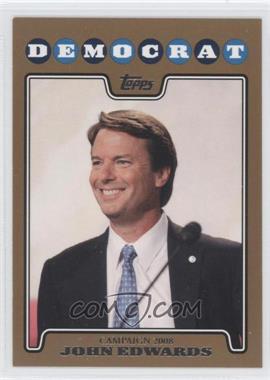 2008 Topps - Campaign 2008 - Gold #C08-JE - John Edwards