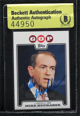 2008 Topps - Campaign 2008 #C08-MH - Mike Huckabee [BAS Authentic]