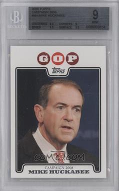 2008 Topps - Campaign 2008 #C08-MH - Mike Huckabee [BGS 9 MINT]