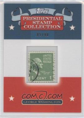 2008 Topps - Framed Presidential Stamp Collection #GW21 - George Washington /90