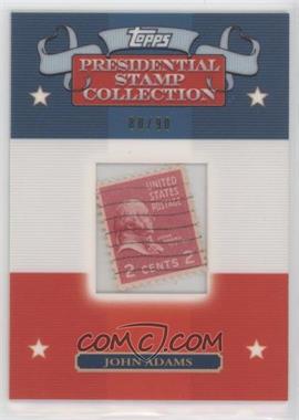 2008 Topps - Framed Presidential Stamp Collection #JA1 - John Adams /90