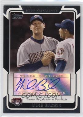2008 Topps - Highlights Autographs #HA-MB - Mike Bacsik