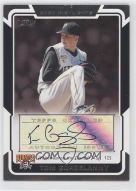 2008 Topps - Highlights Autographs #HA-TG.1 - Tom Gorzelanny (Whitewashes the Giants)