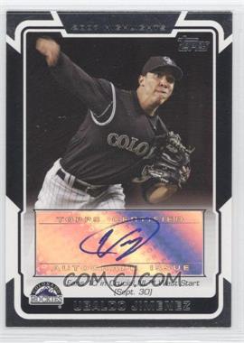 2008 Topps - Highlights Autographs #HA-UJ - Ubaldo Jimenez